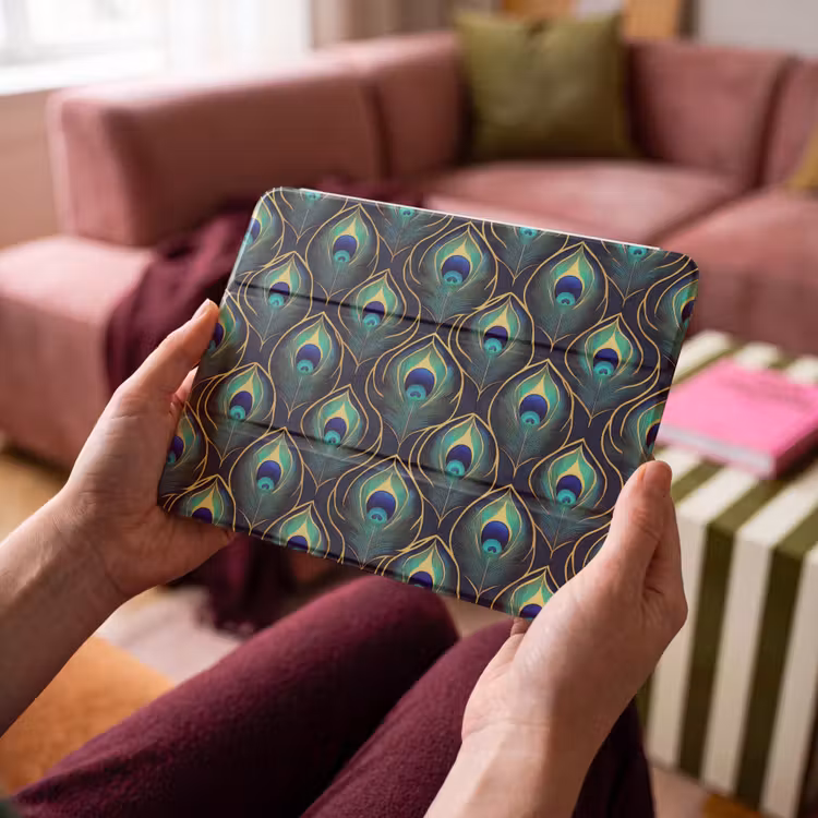 iPad hoes - Pauw - Veren - Groen — 4