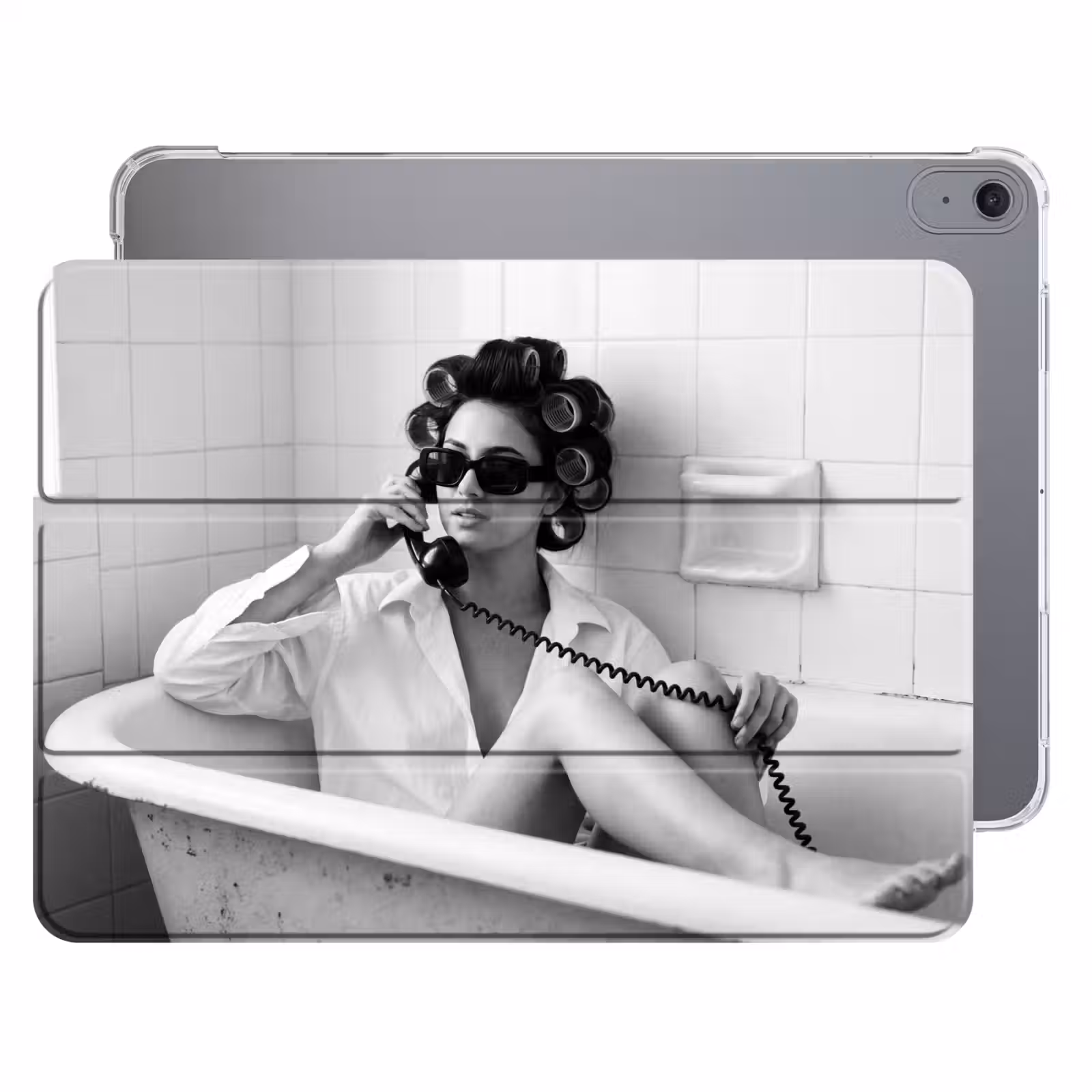 iPad hoes - Bad - Vrouw - Zwart - Wit — 1
