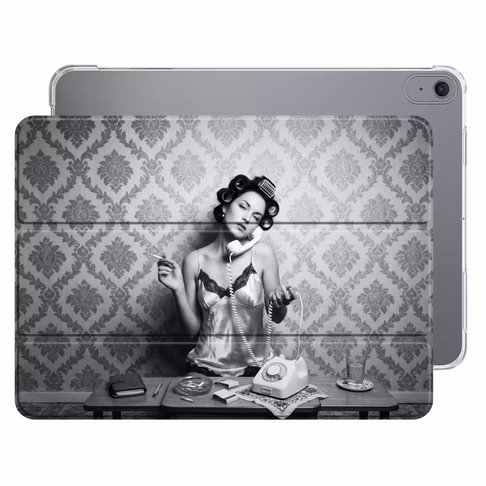 iPad hoes - Chic - Vrouw - Zwart - Wit — 1