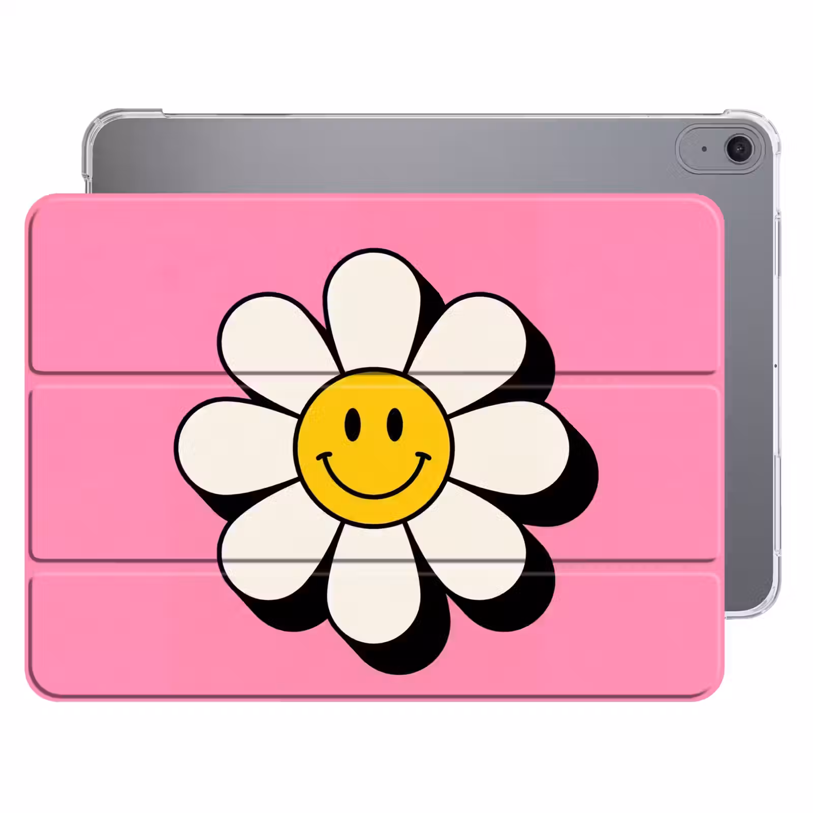 iPad hoes - Smiley - Bloem - Roze — 1