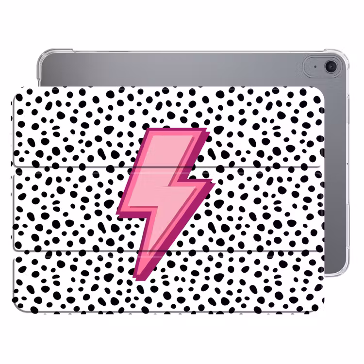 iPad hoes - Bliksem - Roze - Stippen — 1