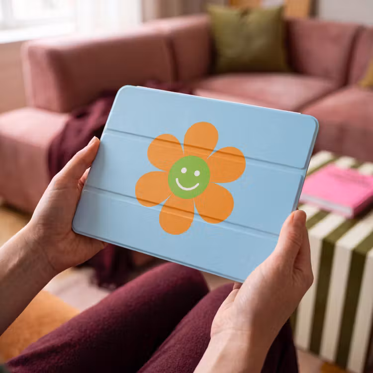 iPad hoes - Bloem - Smiley - Kleurrijk — 4