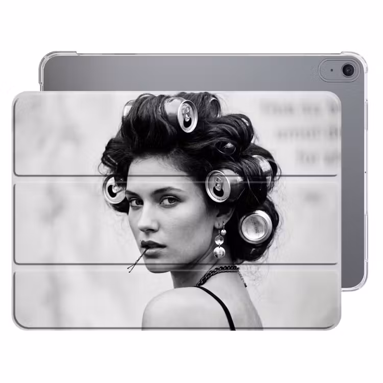 iPad hoes - Edgy - Vrouw - Zwart - Wit — 1