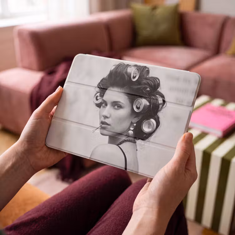iPad hoes - Edgy - Vrouw - Zwart - Wit — 4