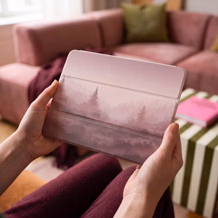 iPad hoes - Landschap - Mistig - Roze — 4