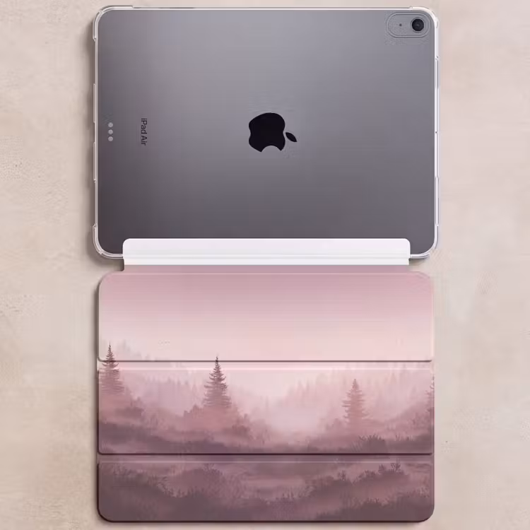 iPad hoes - Landschap - Mistig - Roze — 6