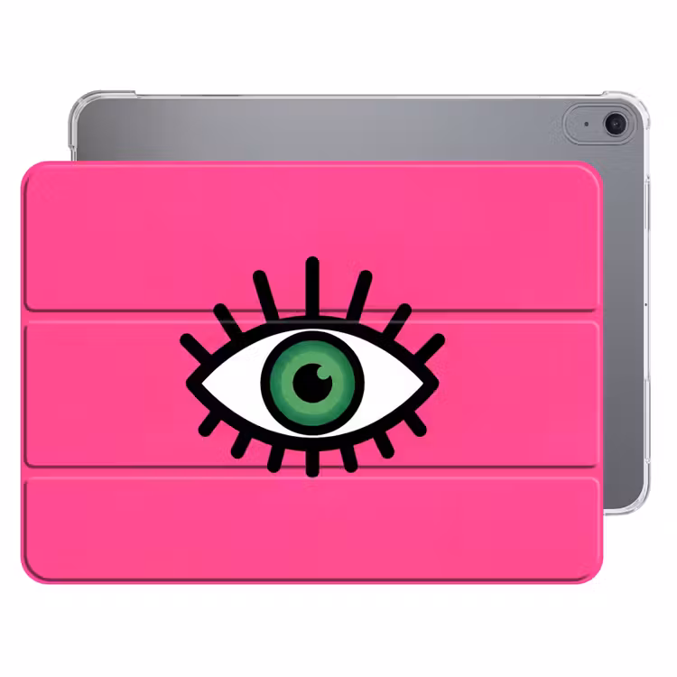 iPad hoes - Minimalistisch - Oog - Roze — 1