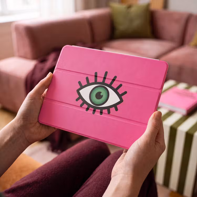 iPad hoes - Minimalistisch - Oog - Roze — 4