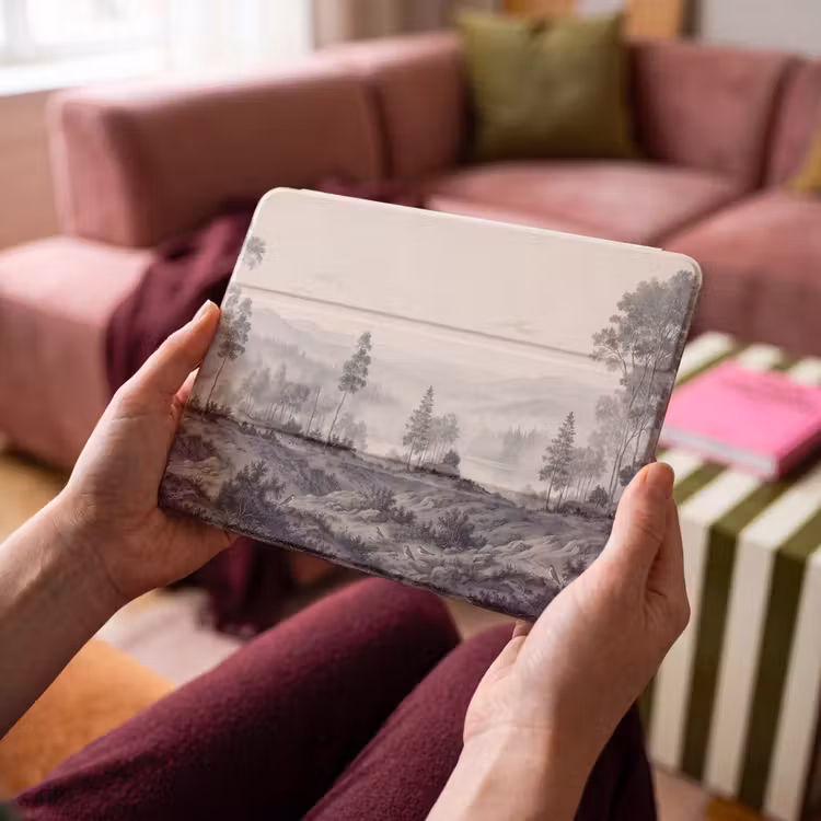 iPad hoes - Mistig - Berglandschap - Illustratie — 4