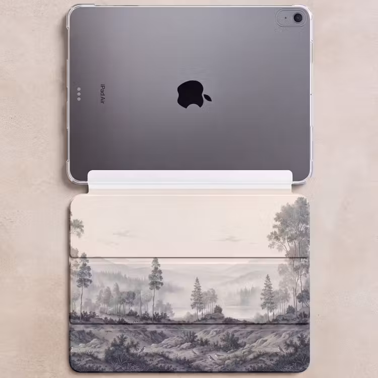 iPad hoes - Mistig - Berglandschap - Illustratie — 6