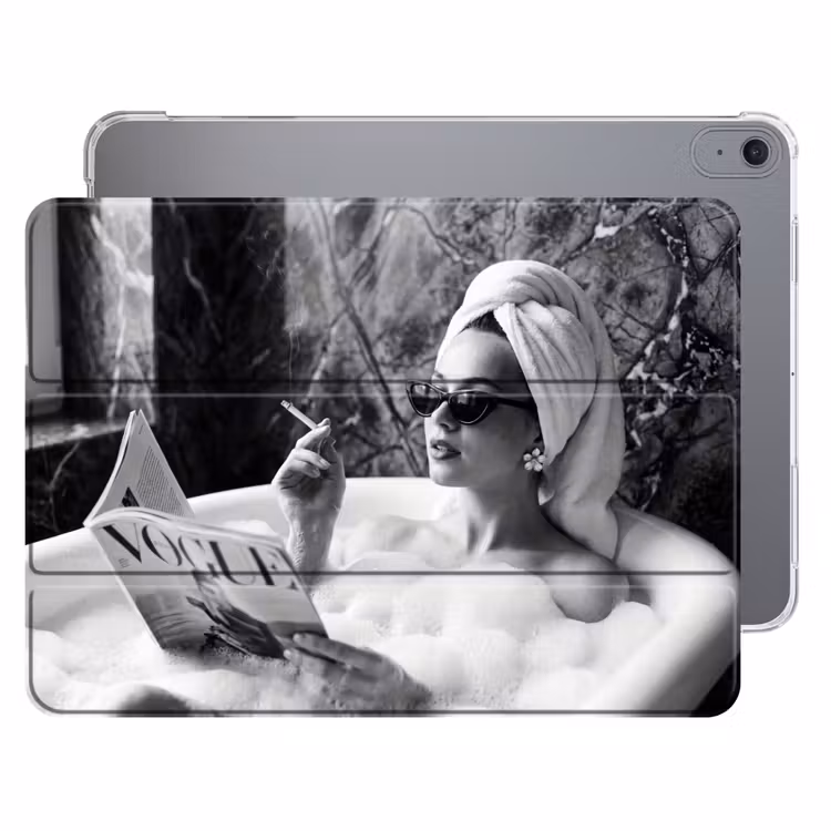 iPad hoes - Relaxt - Bad - Zwart - Wit — 1