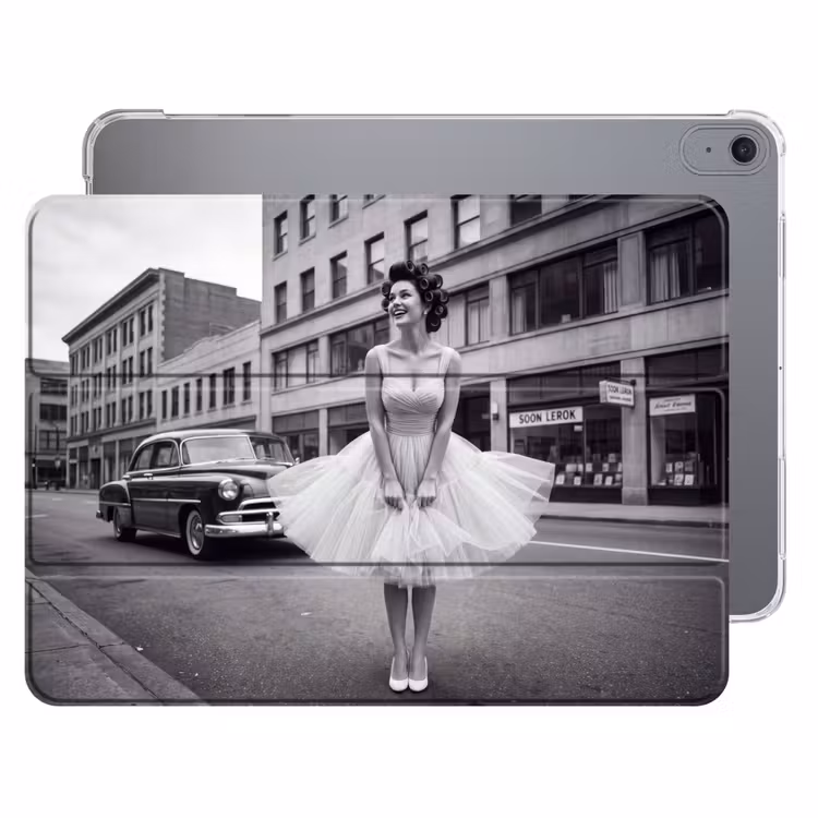 iPad hoes - Retro - Vrouw - Zwart - Wit — 1