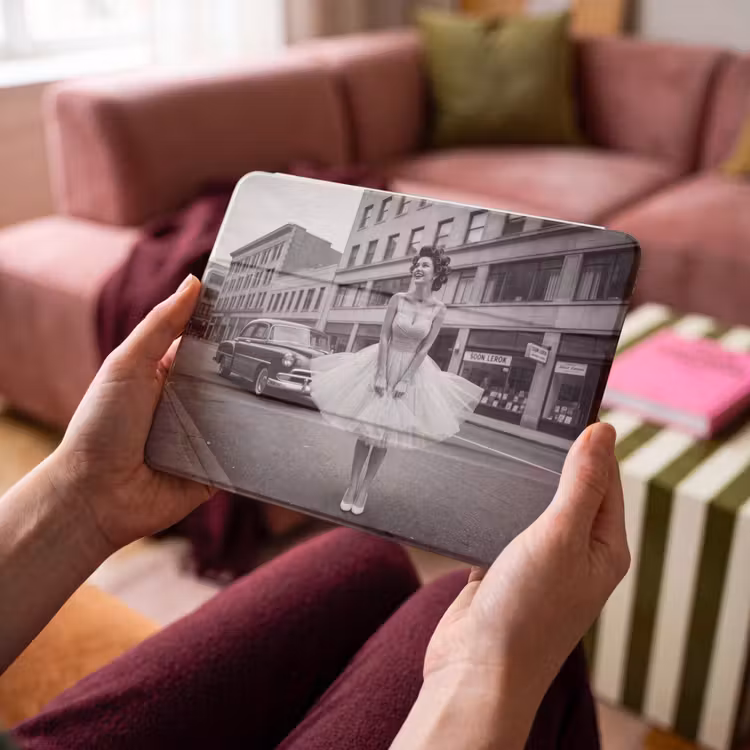 iPad hoes - Retro - Vrouw - Zwart - Wit — 4