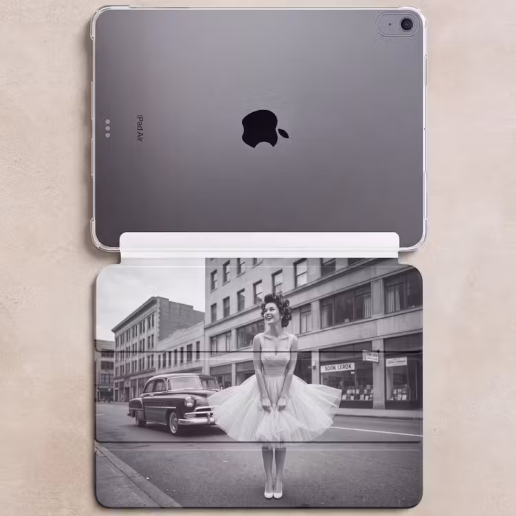 iPad hoes - Retro - Vrouw - Zwart - Wit — 6