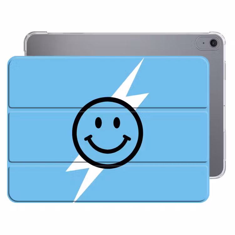iPad hoes - Smiley - Blauw - Bliksem — 1