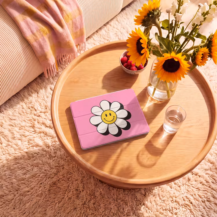 iPad hoes - Smiley - Bloem - Roze — 2