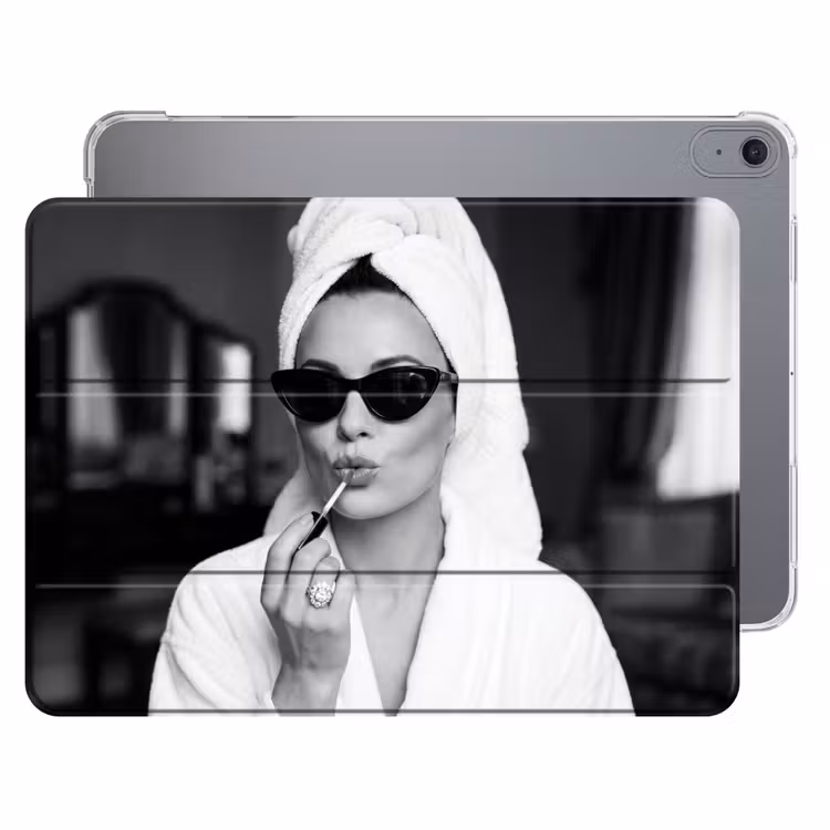 iPad hoes - Zonnebril - Vrouw - Zwart - Wit — 1