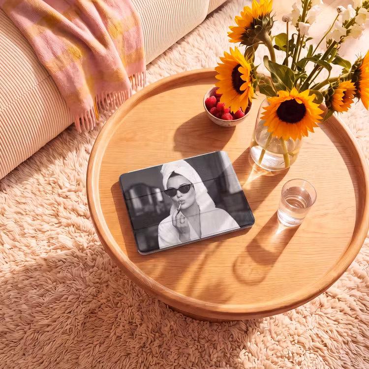 iPad hoes - Zonnebril - Vrouw - Zwart - Wit — 2