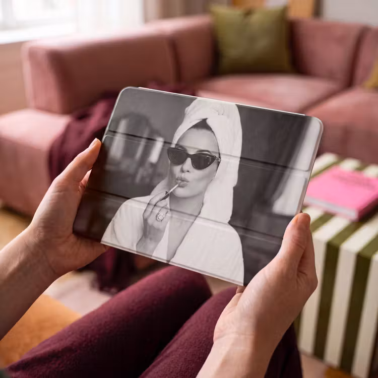 iPad hoes - Zonnebril - Vrouw - Zwart - Wit — 4