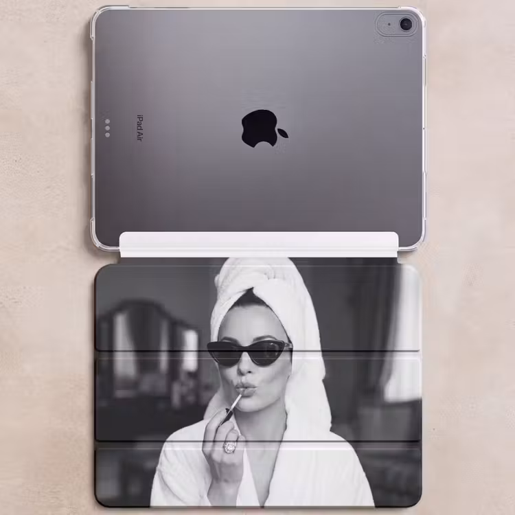 iPad hoes - Zonnebril - Vrouw - Zwart - Wit — 6