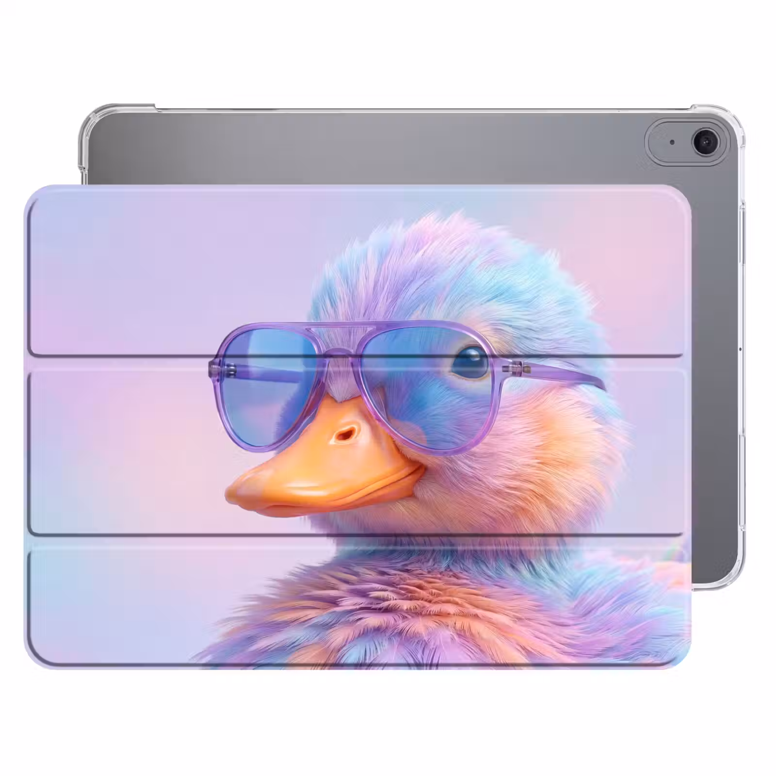 iPad hoes - Eend - bril - Pastel — 1