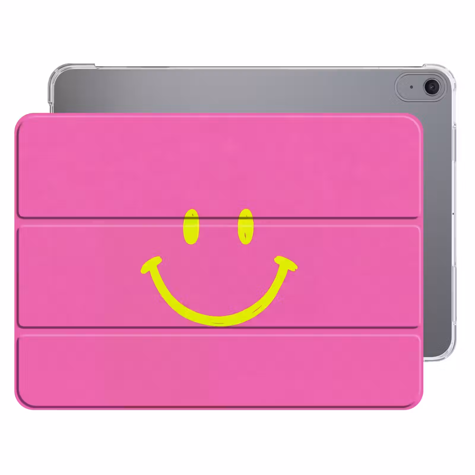 iPad hoes - Smiley - Vrolijk - Roze — 1