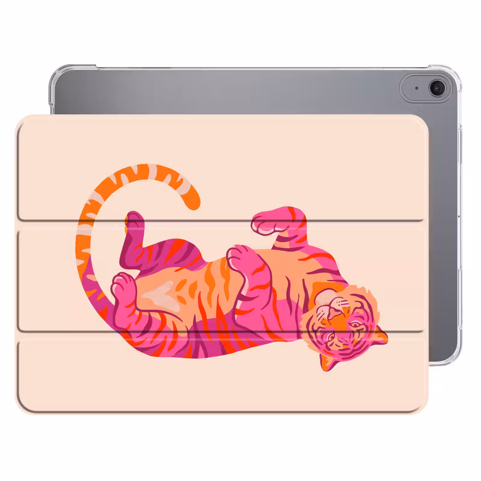 iPad hoes - Tijger - Roze - Oranje — 1