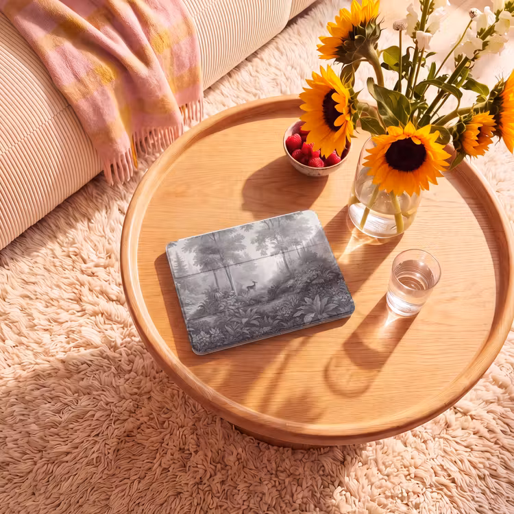 iPad hoes - Bos - Hert - Zwart - Wit — 2