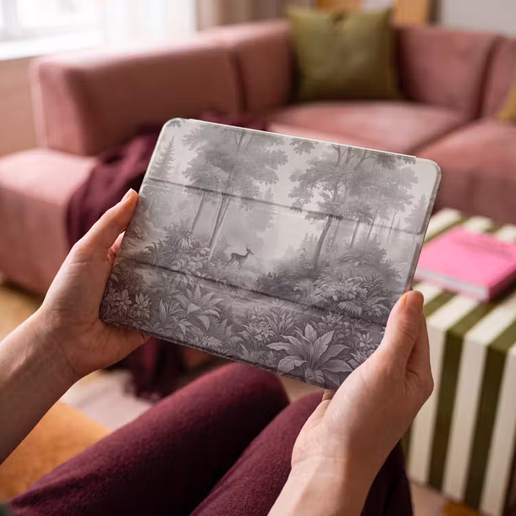iPad hoes - Bos - Hert - Zwart - Wit — 4