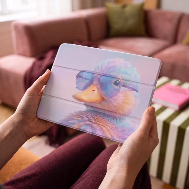 iPad hoes - Eend - bril - Pastel — 4