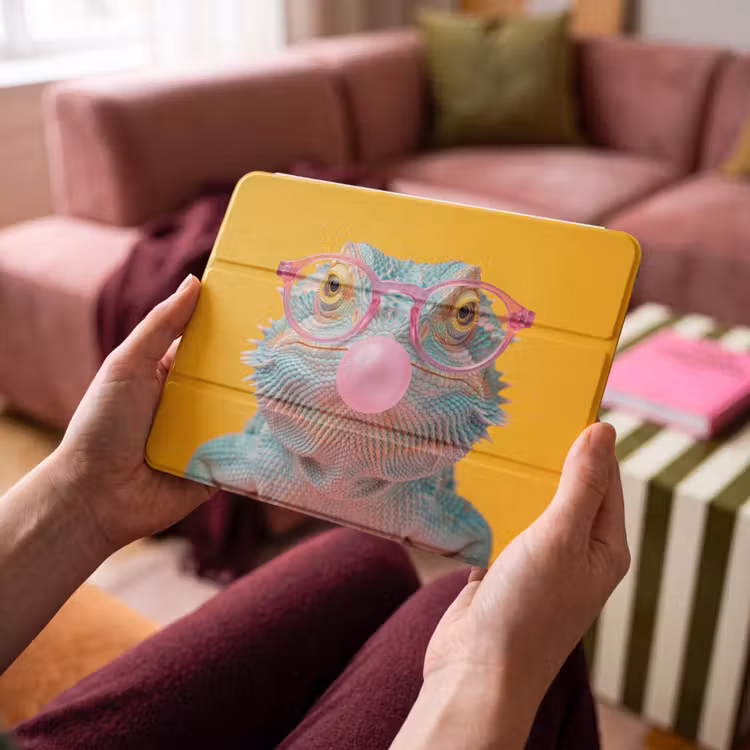 iPad hoes - Kameleon - Kauwgom - Kleurrijk — 4