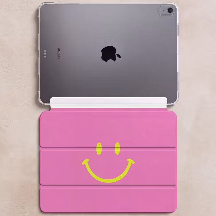 iPad hoes - Smiley - Vrolijk - Roze — 6