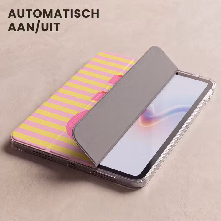 iPad hoes - Tekst - Strepen - Roze — 5