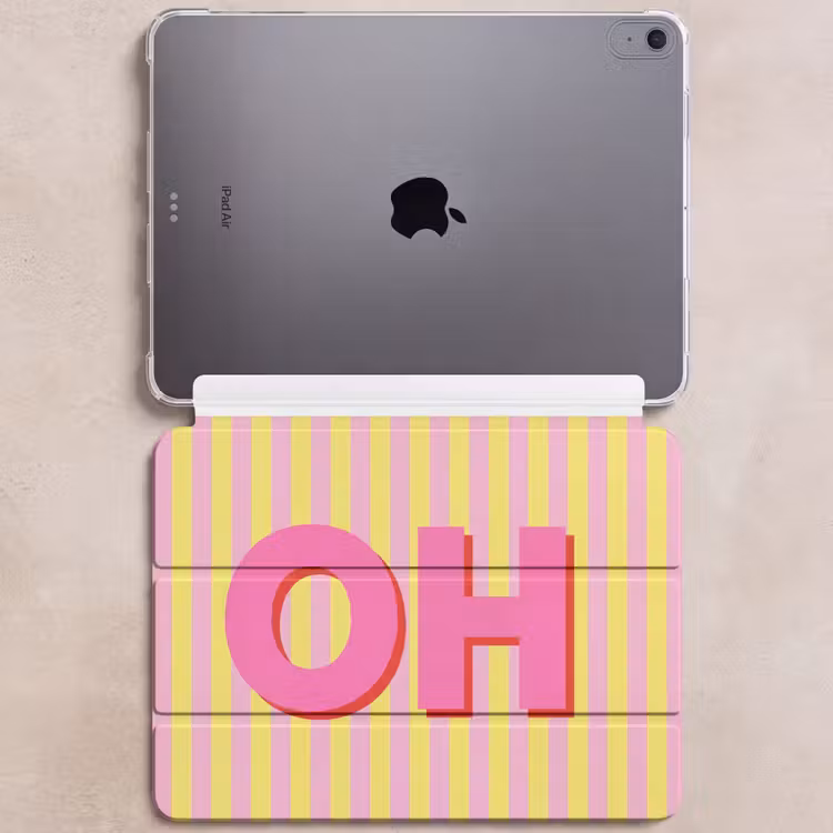 iPad hoes - Tekst - Strepen - Roze — 6