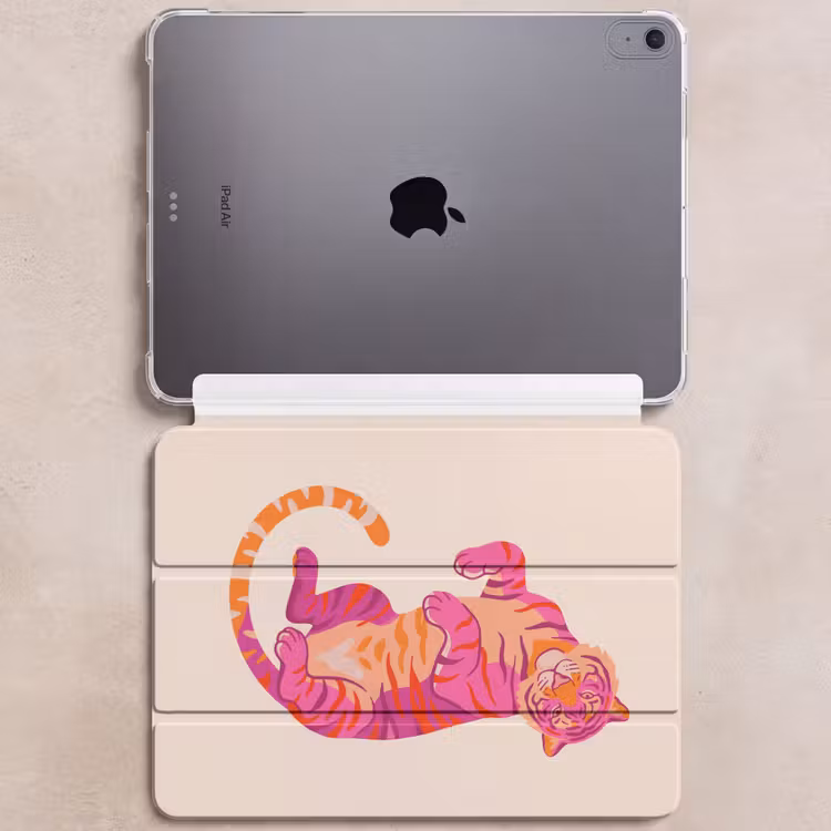 iPad hoes - Tijger - Roze - Oranje — 6