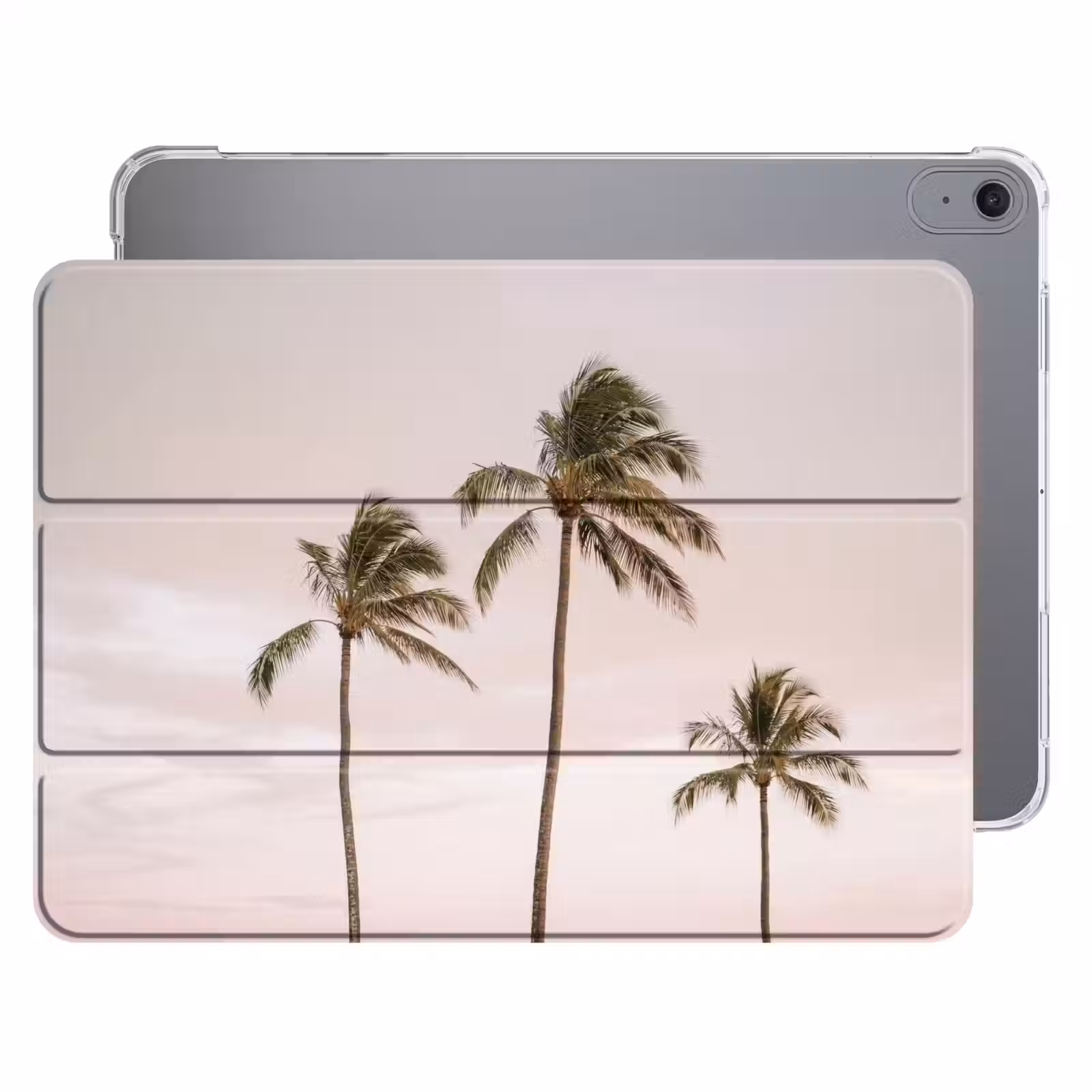 iPad hoes - Palmbomen - Zonsondergang - Roze — 1