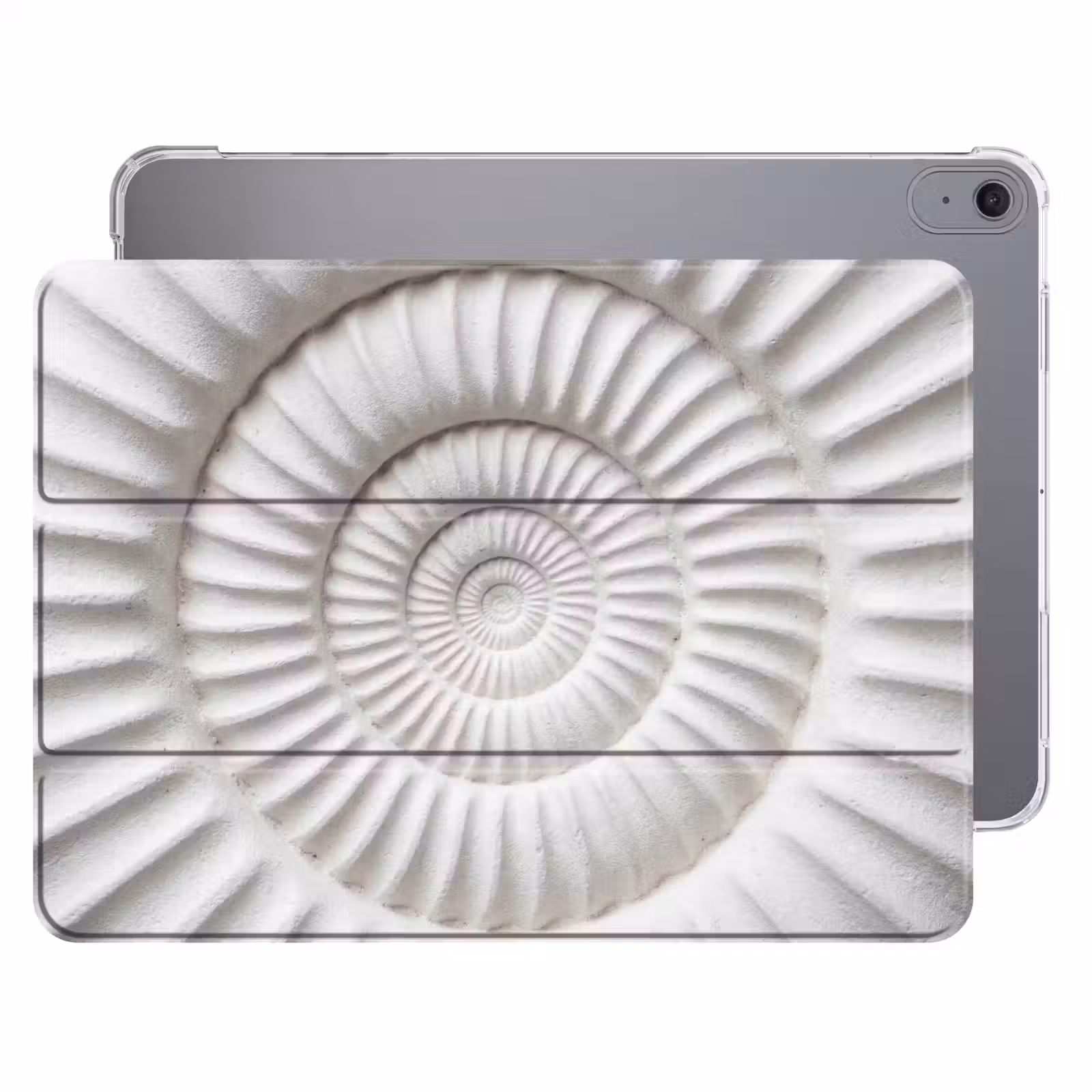 iPad hoes - Schelp - Spiraal - Wit — 1