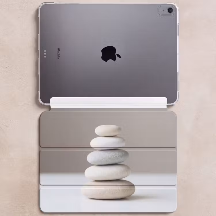 iPad hoes - Gestapelde - Stenen - Grijs — 6