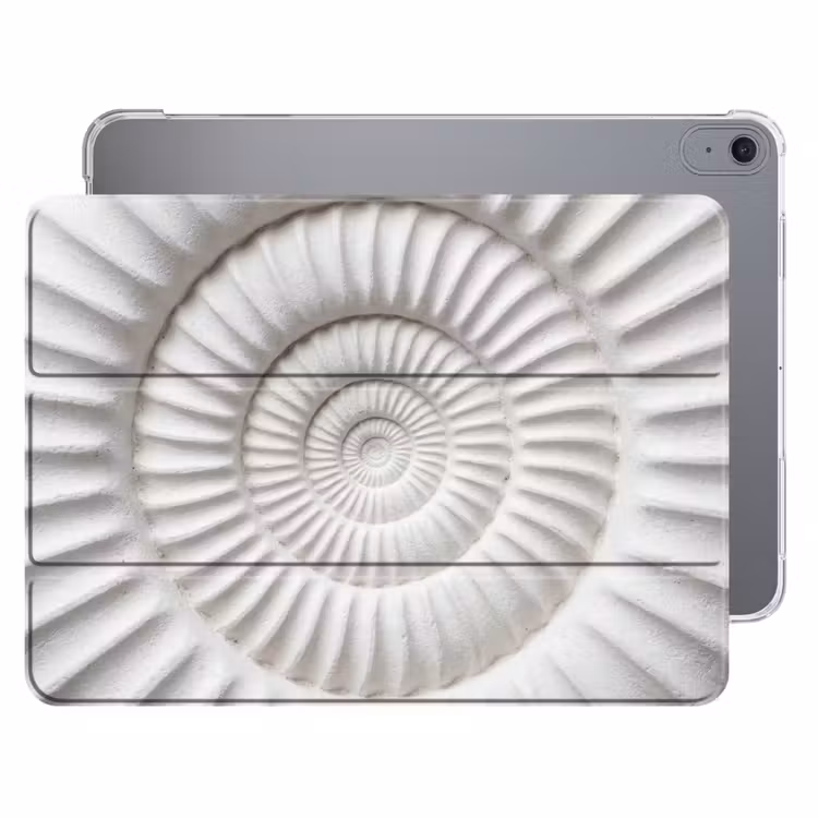 iPad hoes - Schelp - Spiraal - Wit — 1
