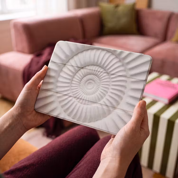 iPad hoes - Schelp - Spiraal - Wit — 4