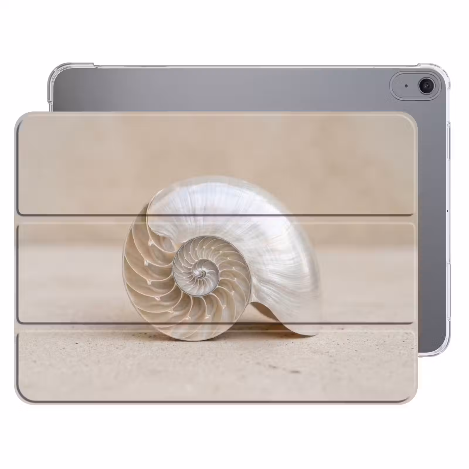 iPad hoes - Schelp - Spiraal - Beige — 1