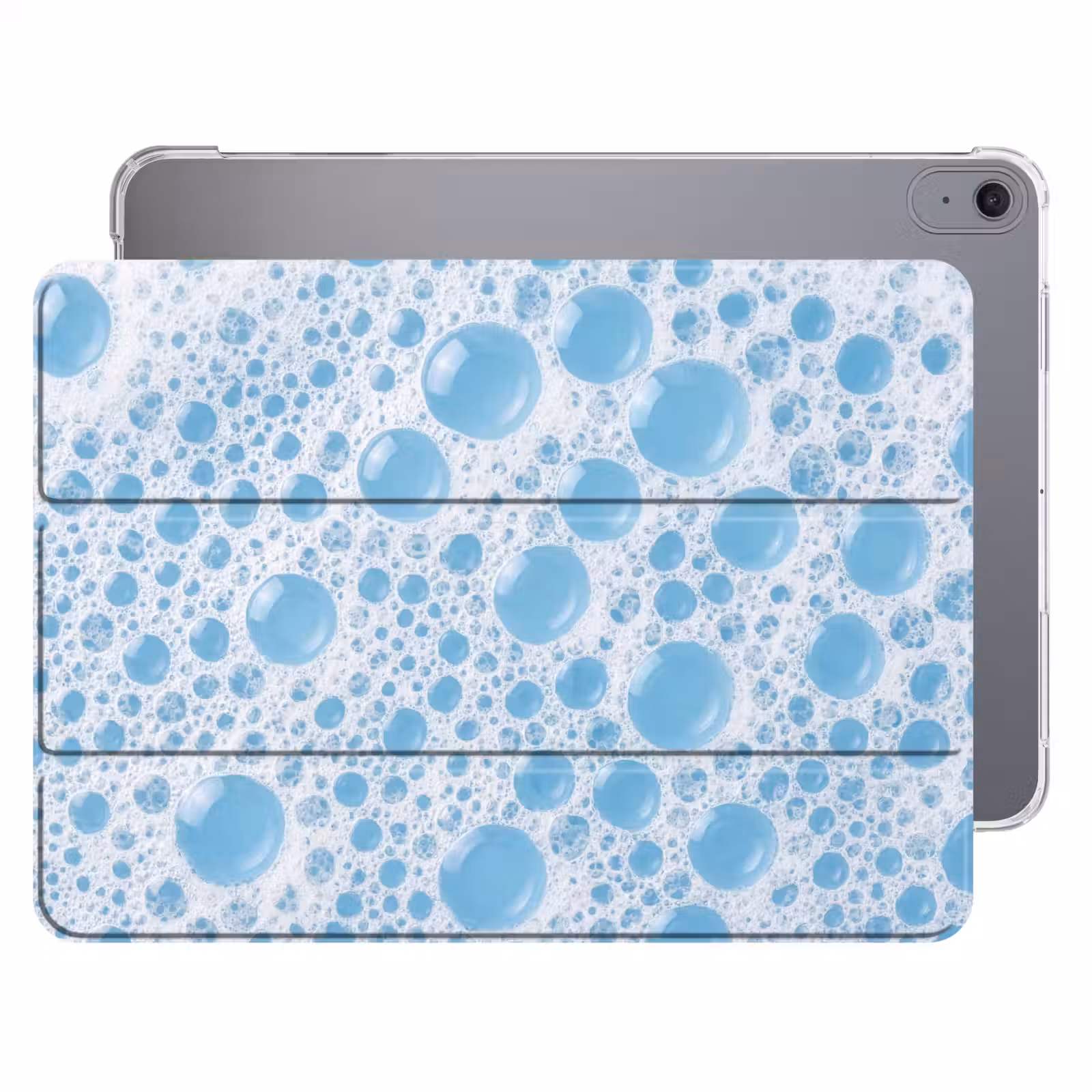 iPad hoes - Schuim - Bubbels - Blauw — 1