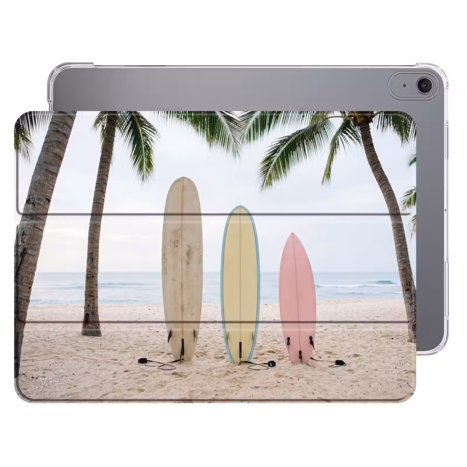 iPad hoes - Surfboard - Palmbomen - Kleurrijk — 1