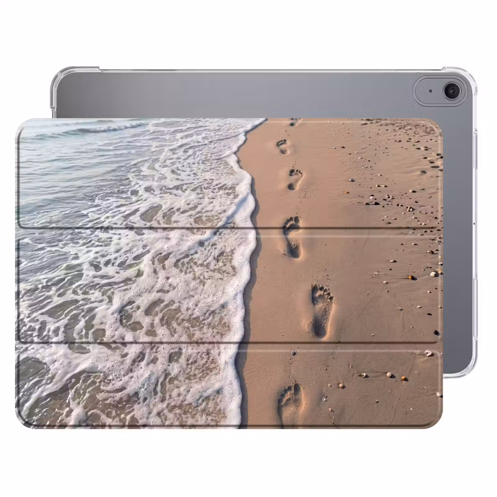 iPad hoes - Voetstappen - Vloedlijn - Zee — 1