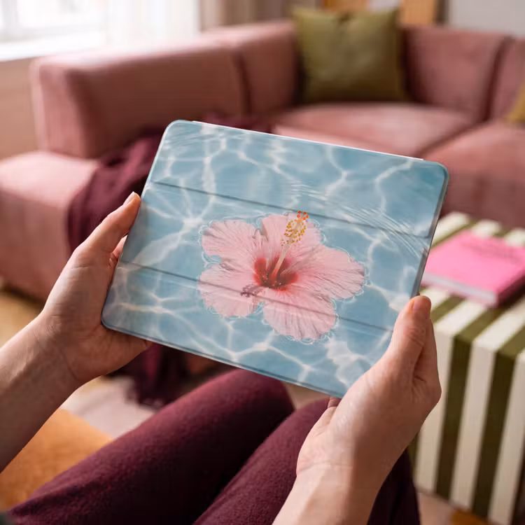 iPad hoes - Hibiscus - Water - Roze — 4