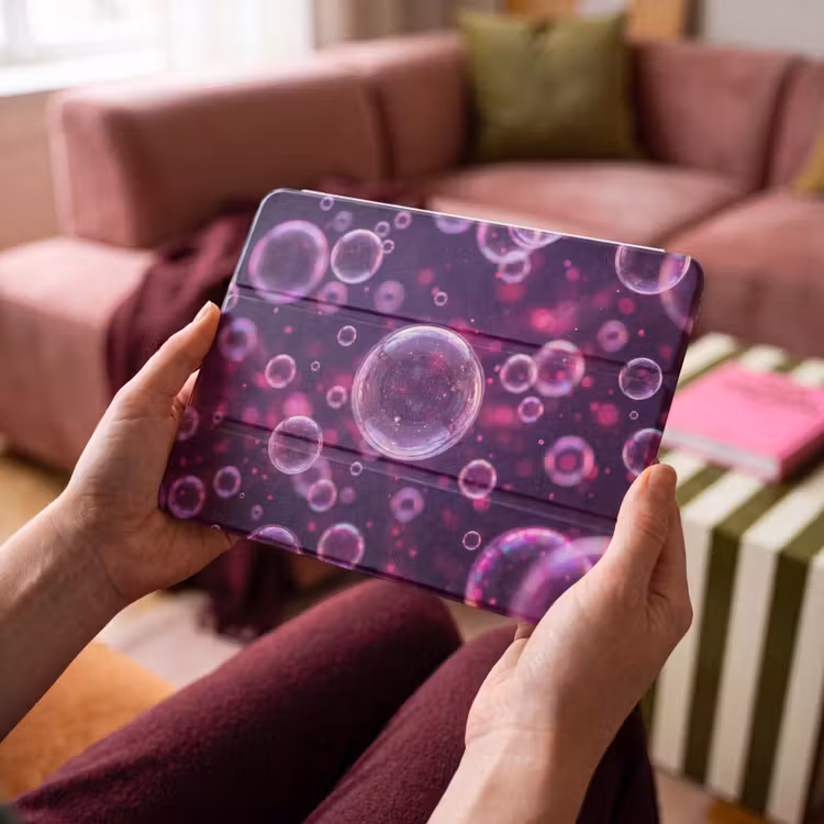 iPad hoes - Paars - Bubbels - Schuim — 4