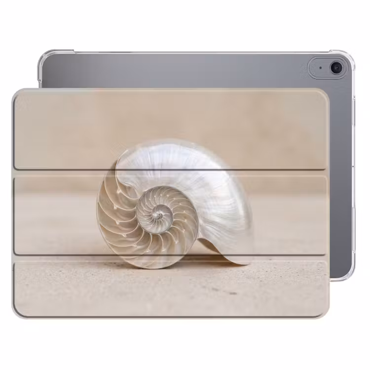 iPad hoes - Schelp - Spiraal - Beige — 1