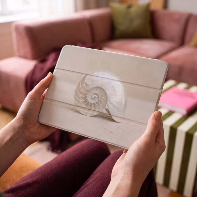 iPad hoes - Schelp - Spiraal - Beige — 4