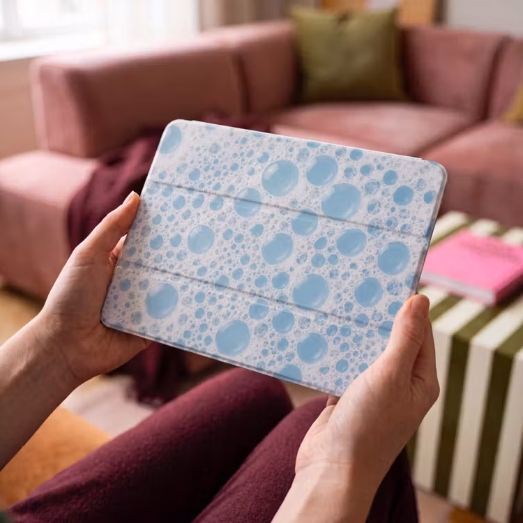 iPad hoes - Schuim - Bubbels - Blauw — 4