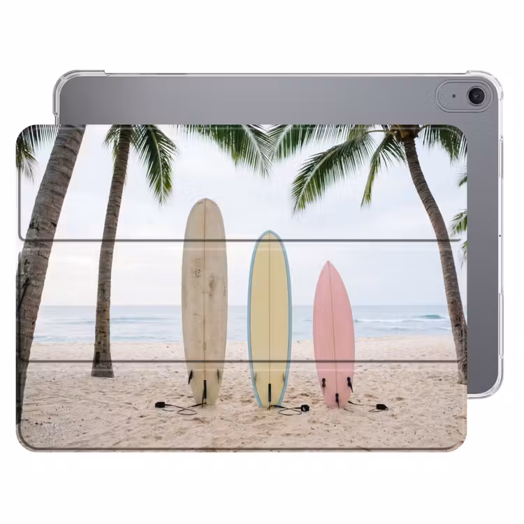 iPad hoes - Surfboard - Palmbomen - Kleurrijk — 1